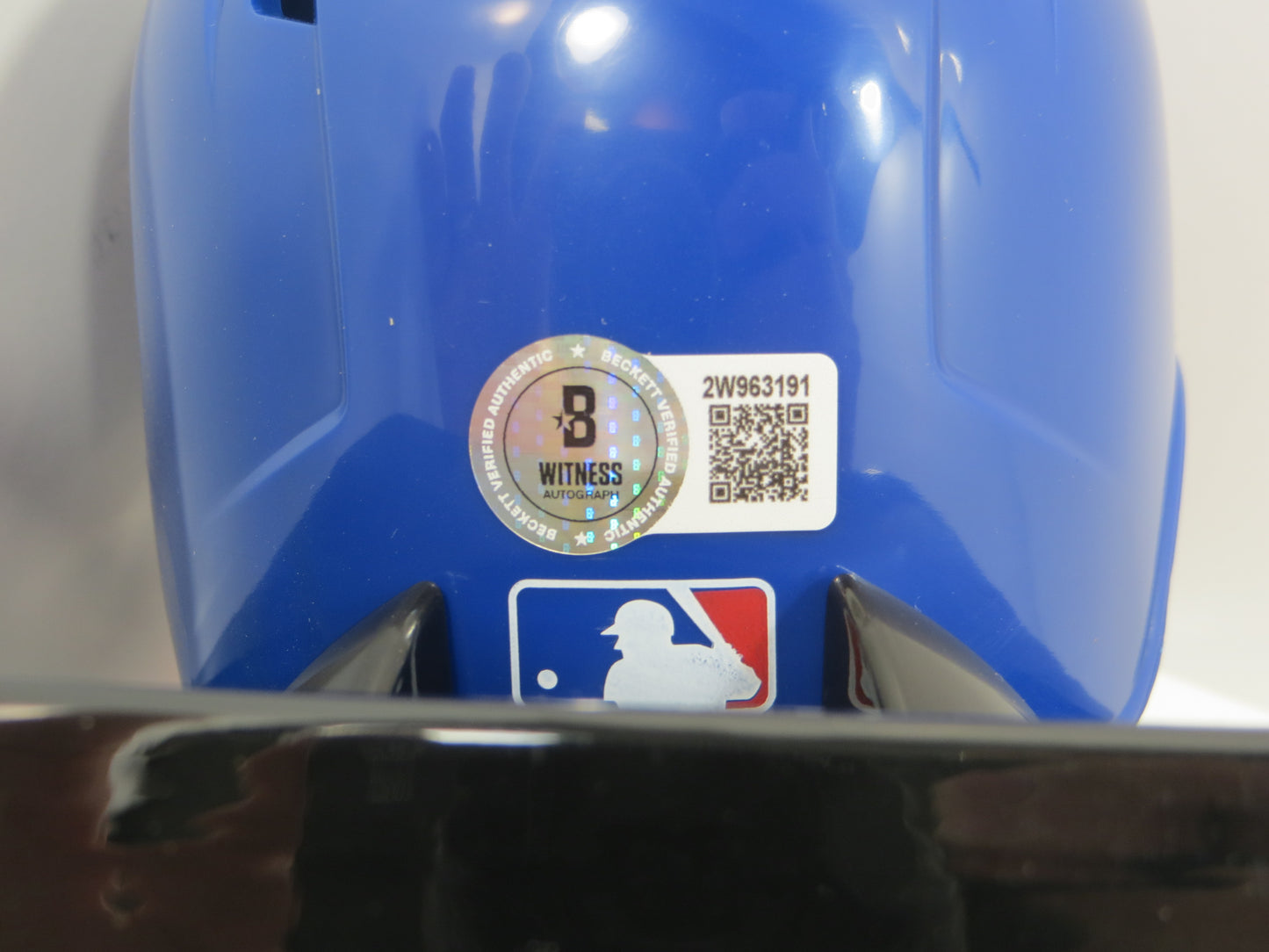 SEBASTIAN WALCOTT SIGNED TEXAS RANGERS MINI RAWLINGS BATTING HELMET BAS