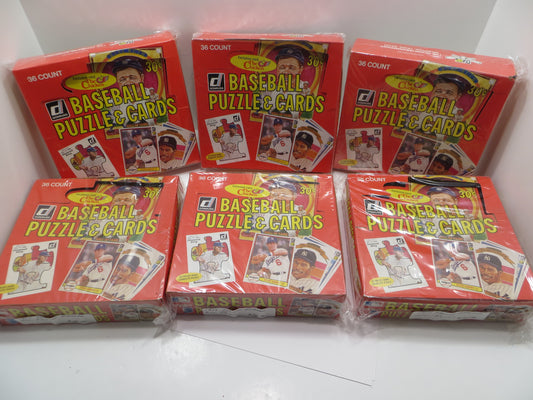 1982 DONRUSS BASEBALL EMPTY BOX Lot of 6