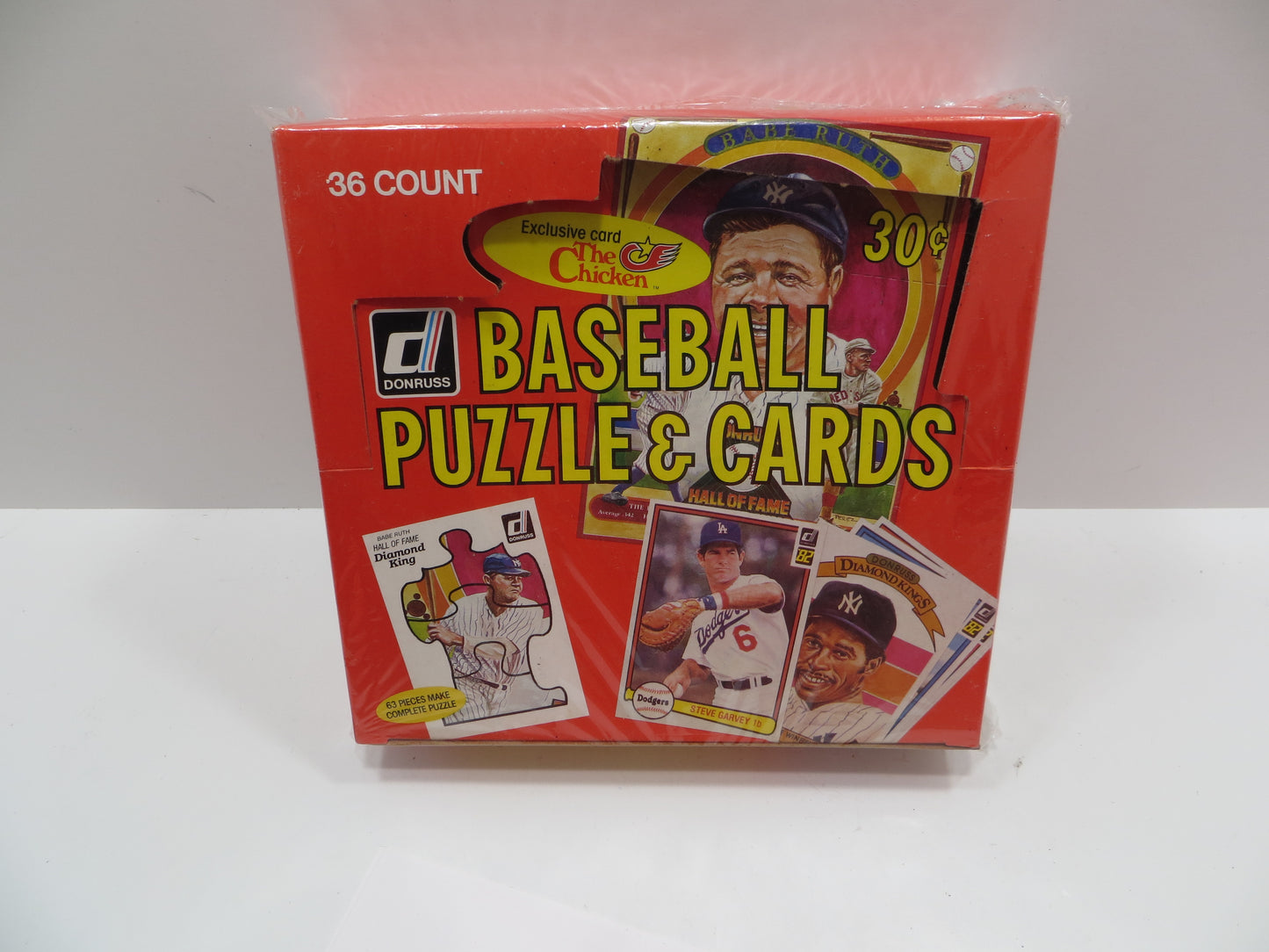1982 DONRUSS BASEBALL EMPTY BOX Lot of 6