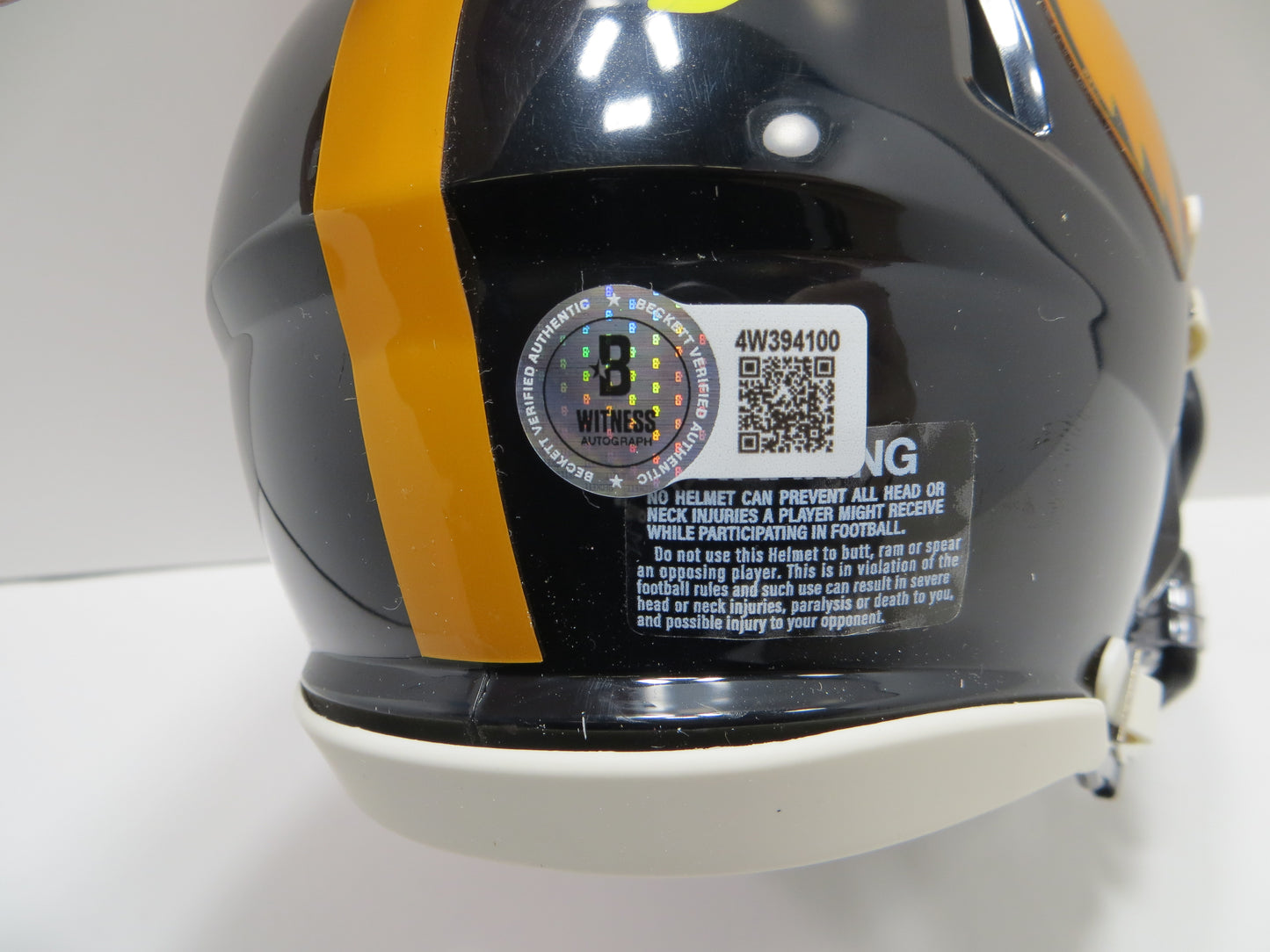 BOB STOOPS SIGNED IOWA HAWKEYES MINI HELMET Oklahoma Sooners BAS