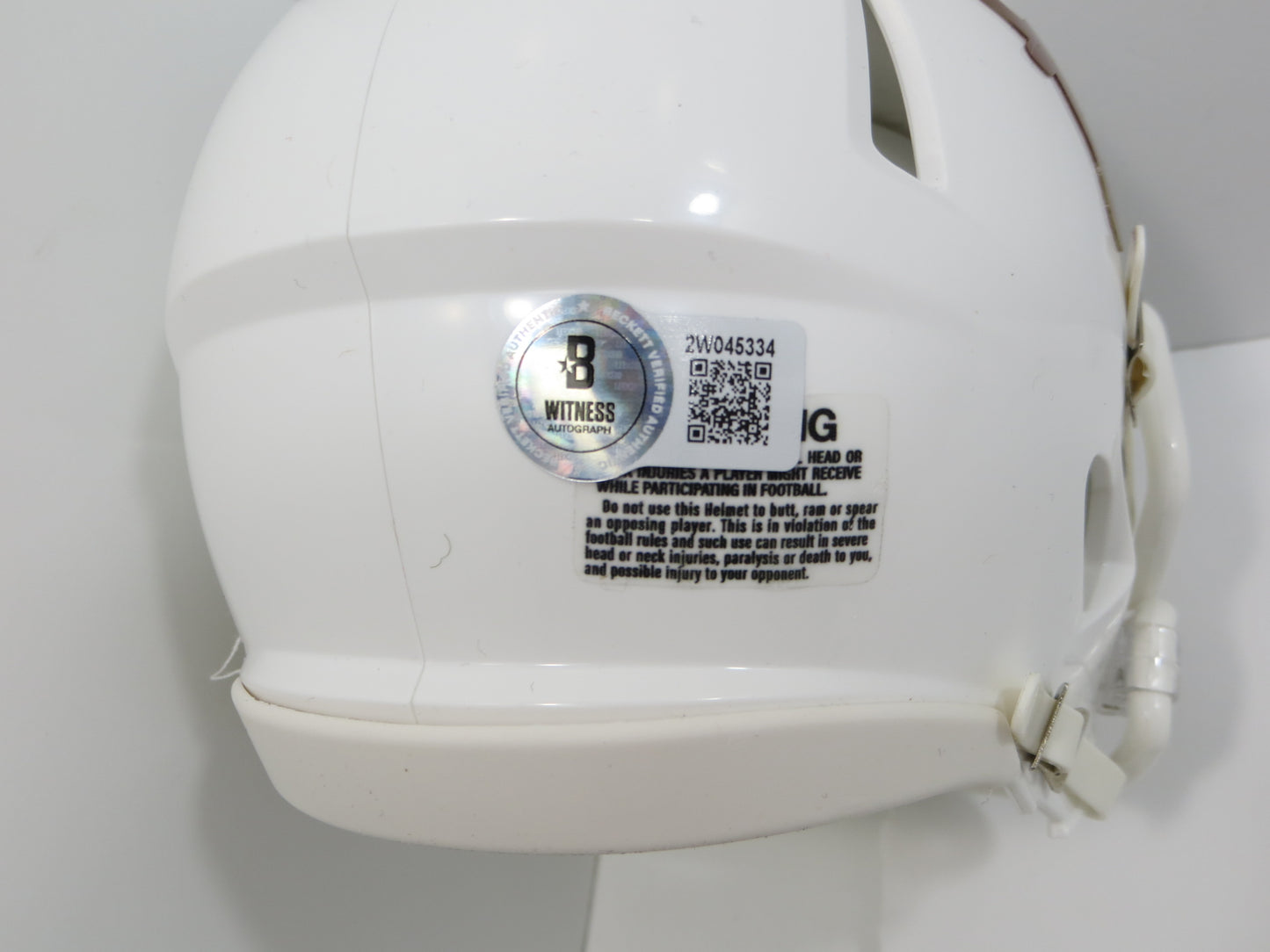 DeMARVION OVERSHOWN SIGNED TEXAS UT LONGHORNS MINI HELMET Cowboys BAS