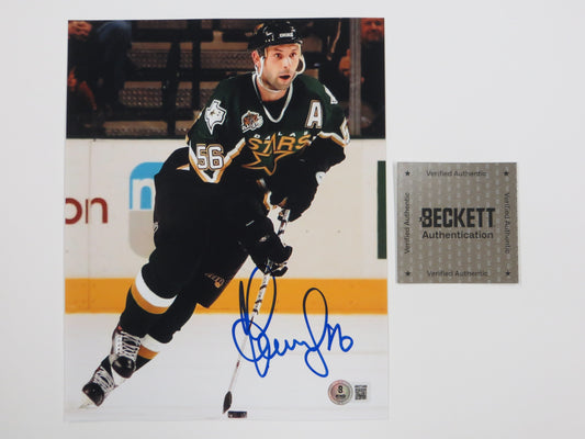 SERGEI ZUBOV DALLAS STARS SIGNED On Ice PHOTO Soviet Union RUSSIA BAS