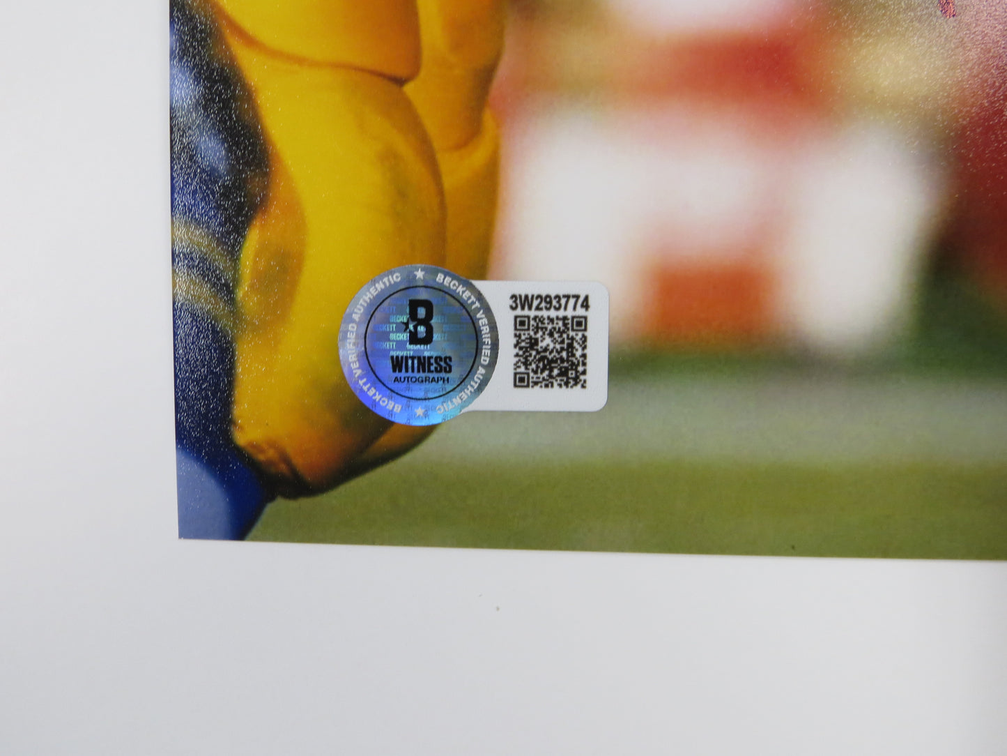 RICKEY JACKSON NEW ORLEANS SAINTS SIGNED 8x10 PHOTO v RAMS w/HOF2010 BAS