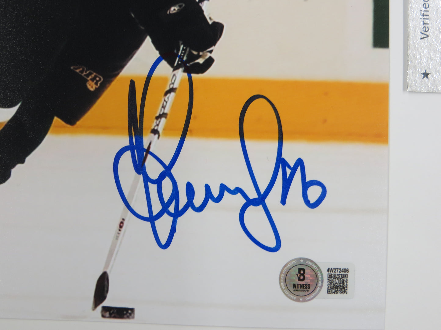 SERGEI ZUBOV DALLAS STARS SIGNED On Ice PHOTO Soviet Union RUSSIA BAS
