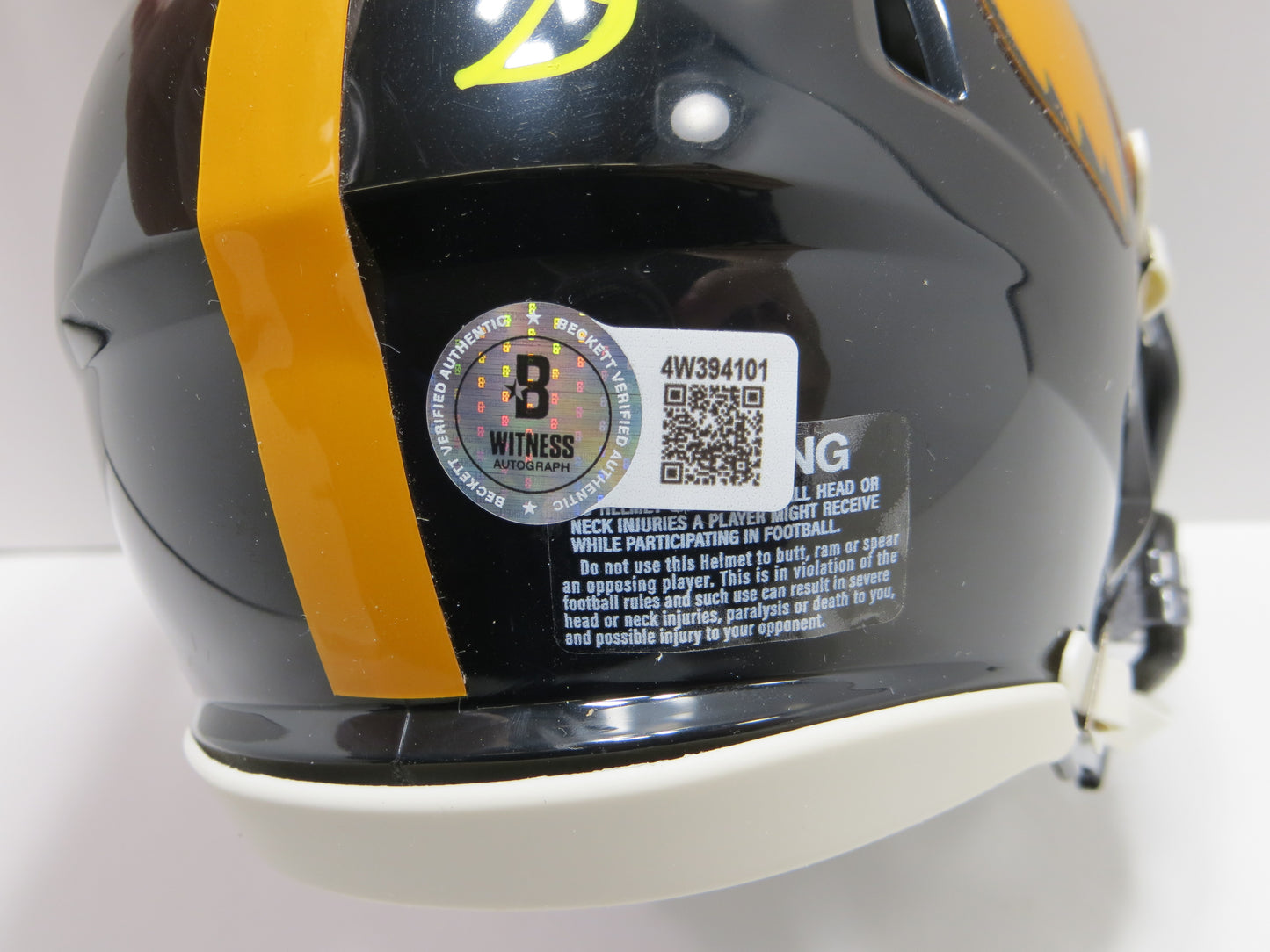 BOB STOOPS SIGNED IOWA HAWKEYES MINI HELMET Oklahoma Sooners BAS