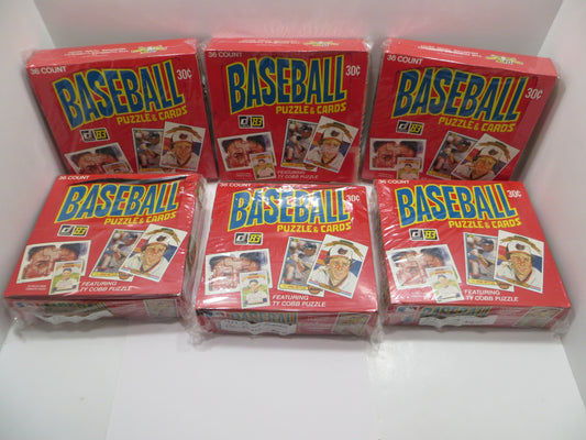 1983 DONRUSS BASEBALL EMPTY BOX Lot of 6