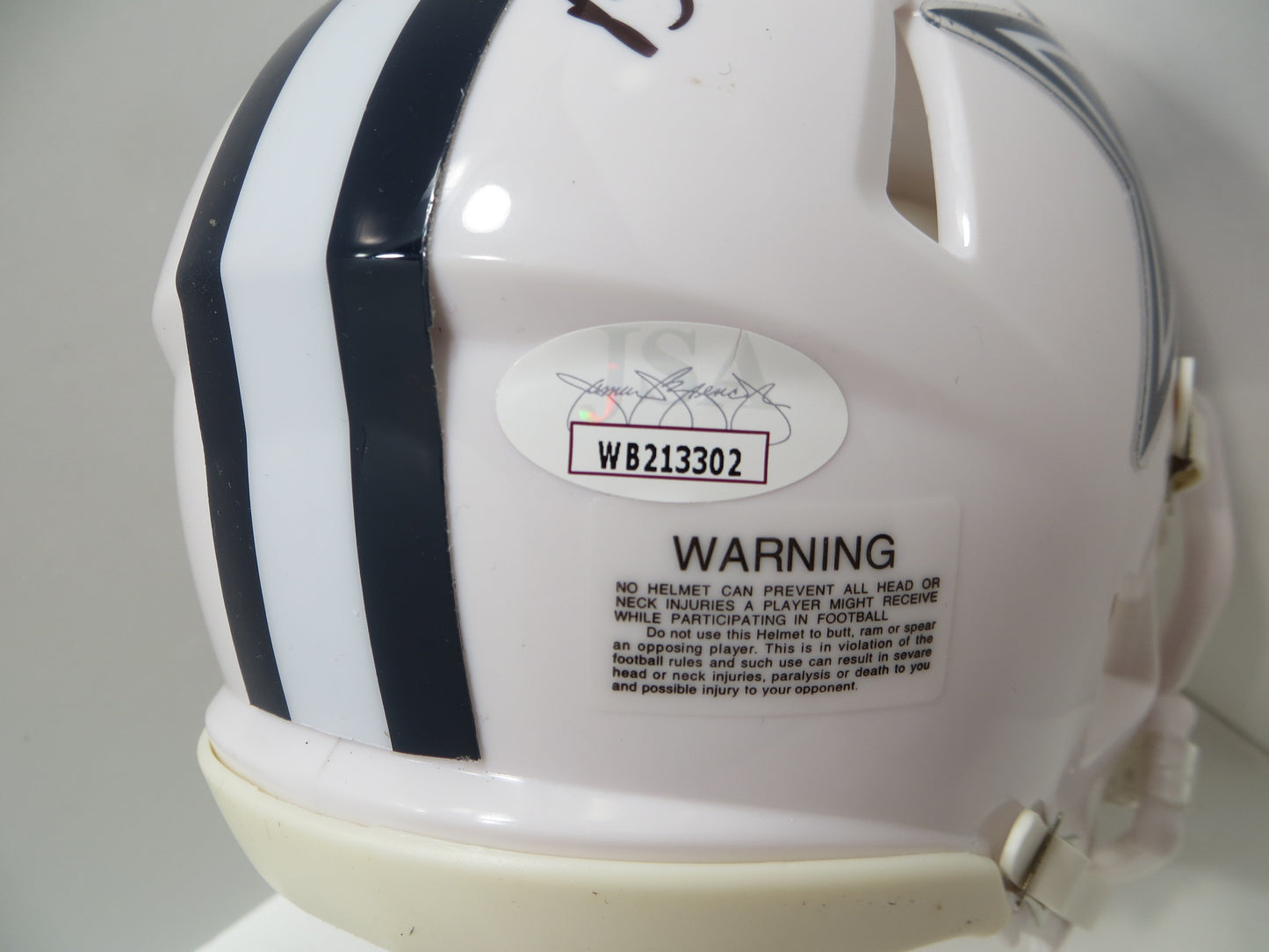 BOB LILLY SIGNED DALLAS COWBOYS RIDDELL MINI Alt HELMET w/2 INSCs JSA COA