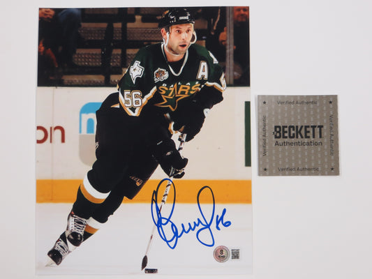 SERGEI ZUBOV DALLAS STARS SIGNED On Ice PHOTO Soviet Union RUSSIA BAS