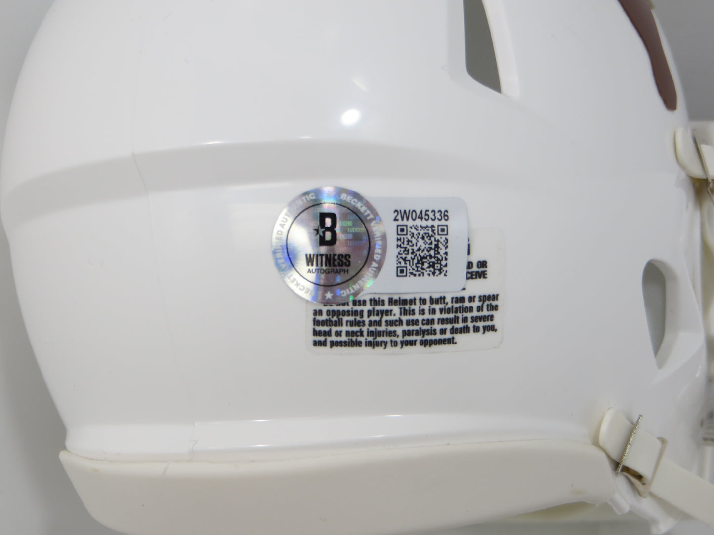 DeMARVION OVERSHOWN SIGNED TEXAS UT LONGHORNS MINI HELMET Cowboys BAS