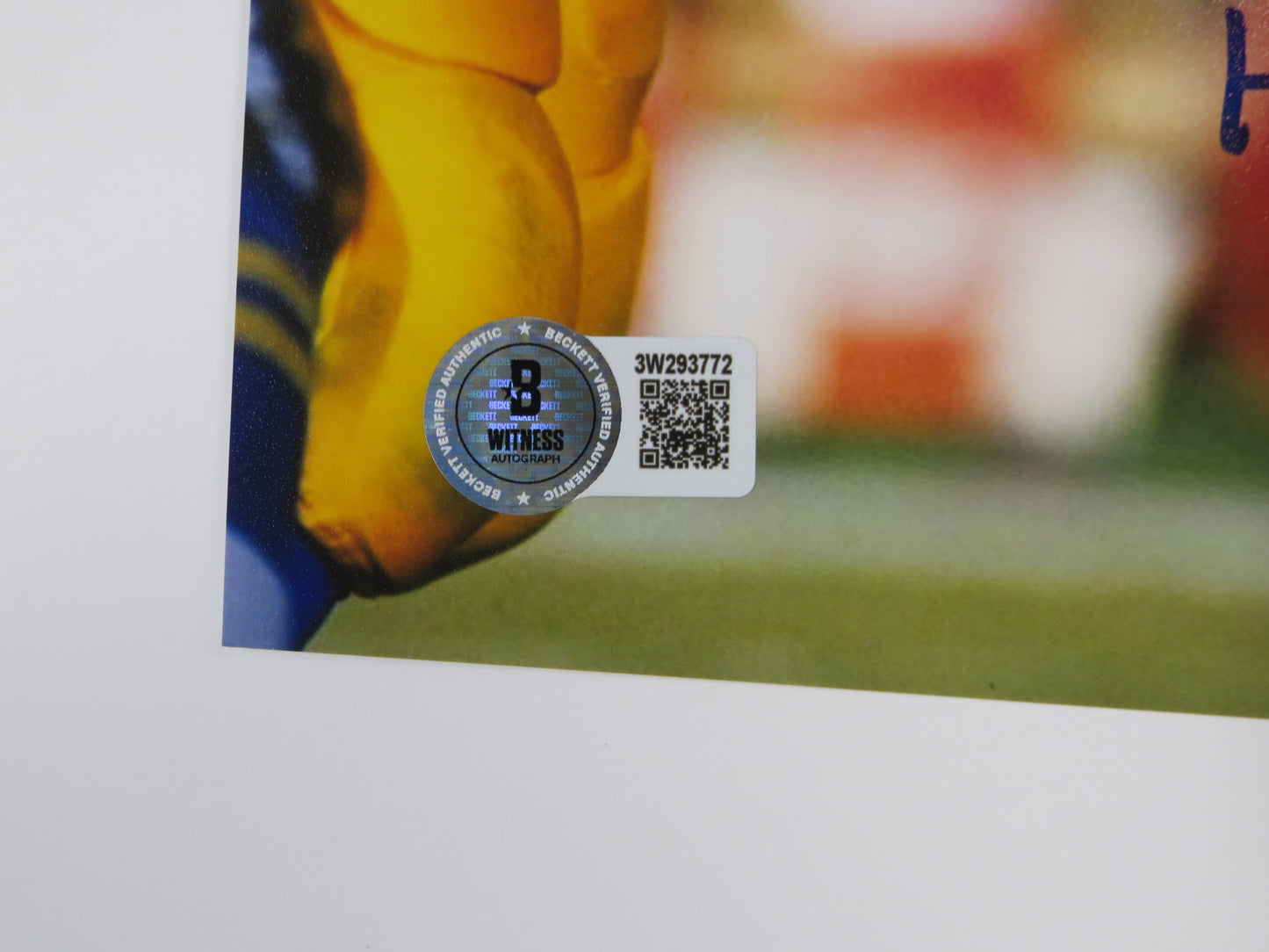 RICKEY JACKSON NEW ORLEANS SAINTS SIGNED 8x10 PHOTO v RAMS w/HOF2010 BAS