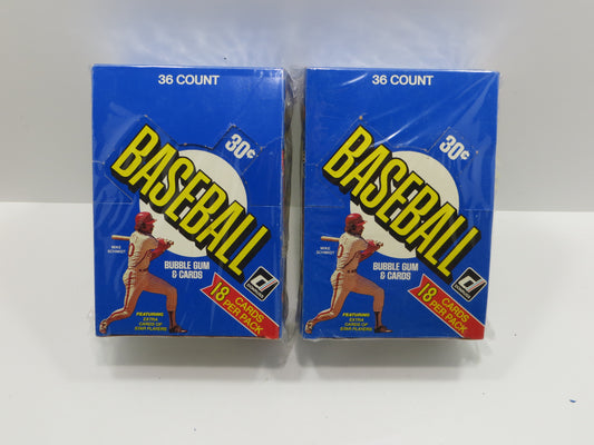 1981 DONRUSS BASEBALL EMPTY BOX Lot of 2 BOXES