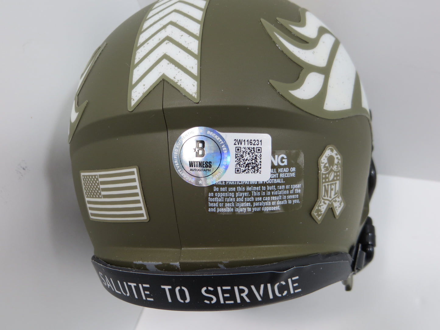 CHAMP BAILEY DENVER BRONCOS SIGNED Mini Helmet Georgia Bulldogs JSA COA