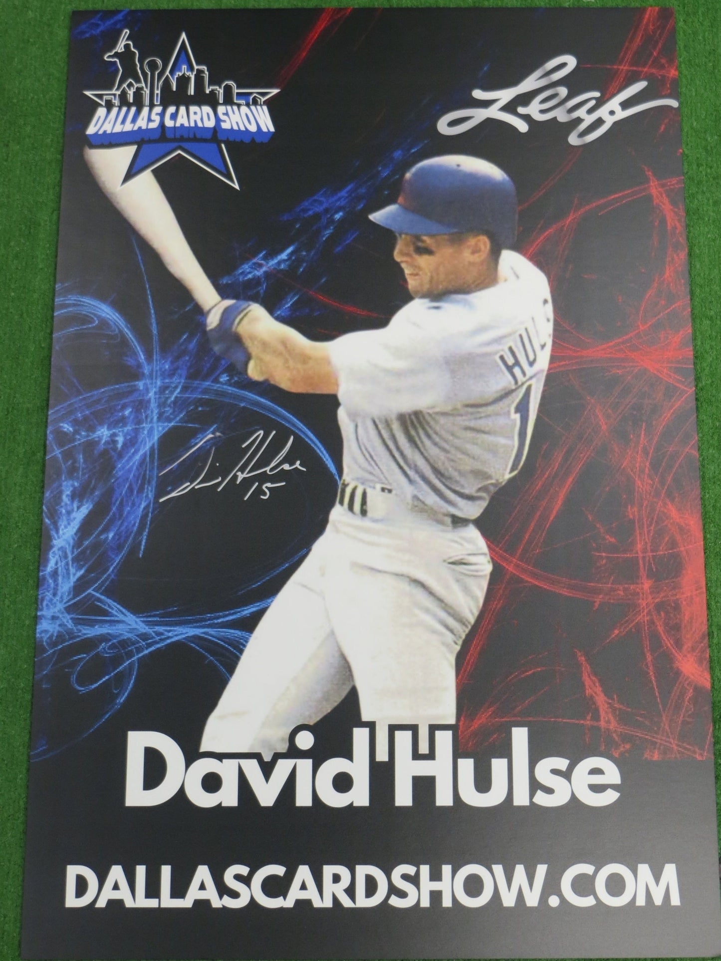 DAVID HULSE SIGNED 24x36 Dallas Card Show FOAM BOARD