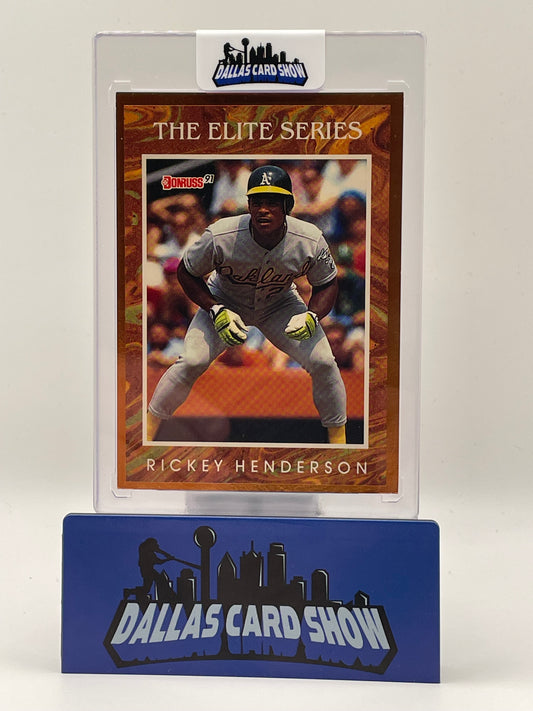 1991 Leaf Donruss #7 Rickey Henderson The Elite Series /10000