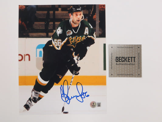 SERGEI ZUBOV DALLAS STARS SIGNED On Ice PHOTO Soviet Union RUSSIA BAS