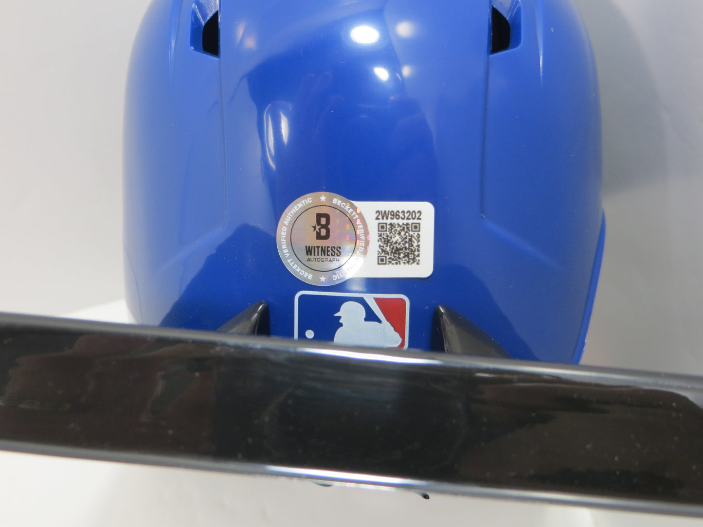 SEBASTIAN WALCOTT SIGNED TEXAS RANGERS MINI RAWLINGS BATTING HELMET BAS