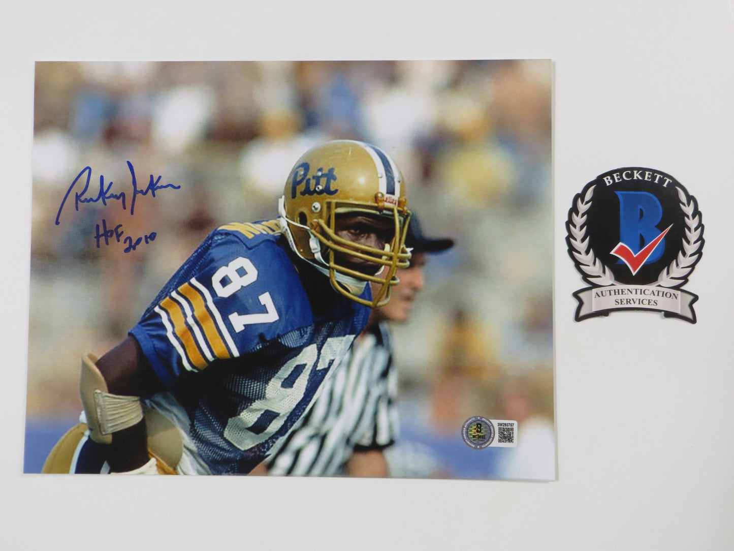 RICKEY JACKSON PITT PANTHERS SIGNED 8x10 PHOTO New Orleans Saints wHOF2010 BAS