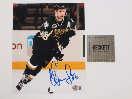 SERGEI ZUBOV DALLAS STARS SIGNED On Ice PHOTO Soviet Union RUSSIA BAS