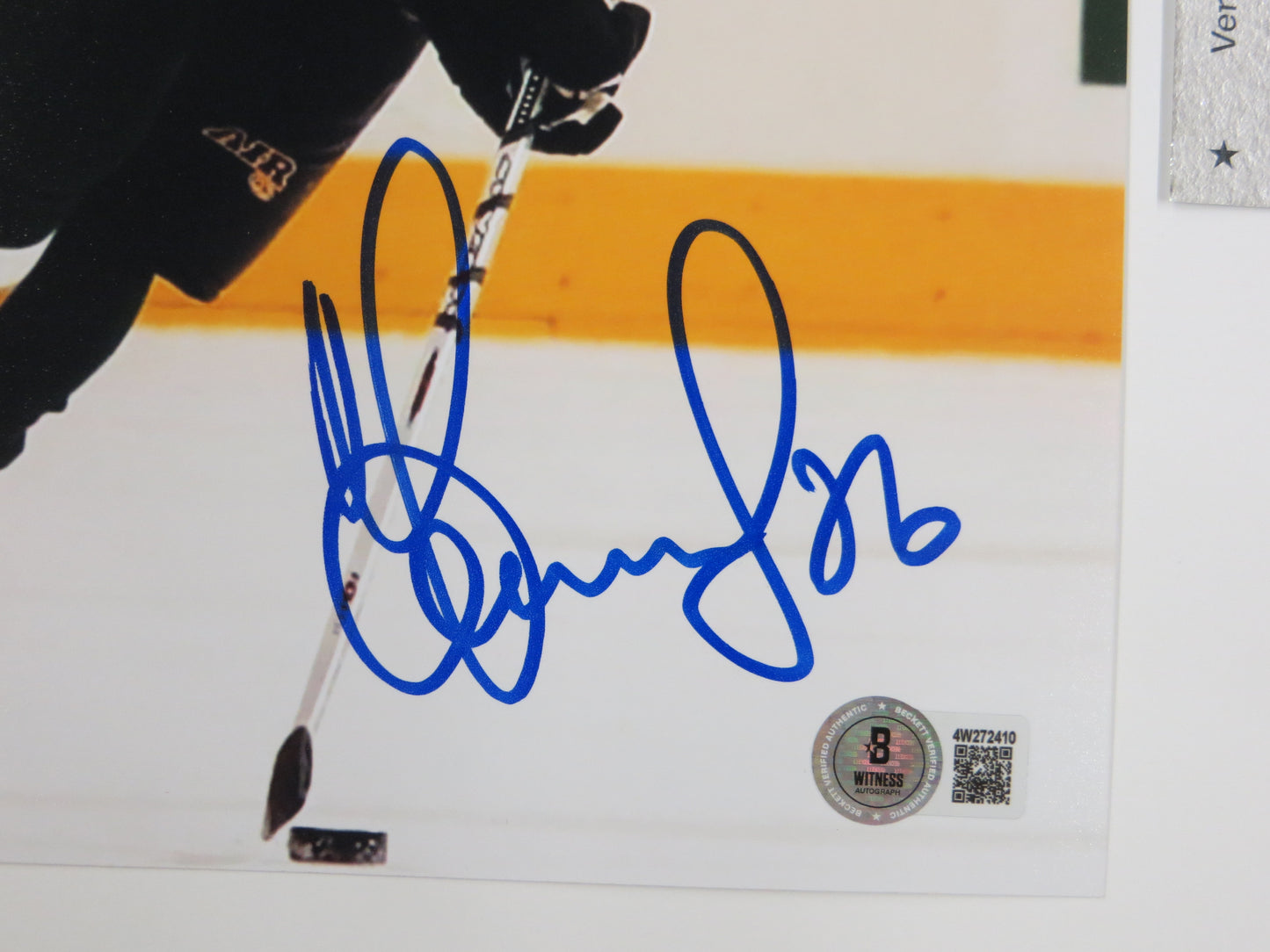 SERGEI ZUBOV DALLAS STARS SIGNED On Ice PHOTO Soviet Union RUSSIA BAS