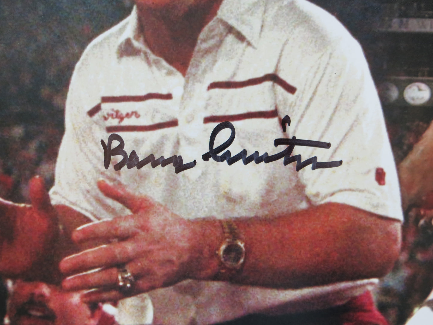 BARRY SWITZER BOB STOOPS OKLAHOMA OU SOONERS SIGNED COACHES 16x20 Champs BAS