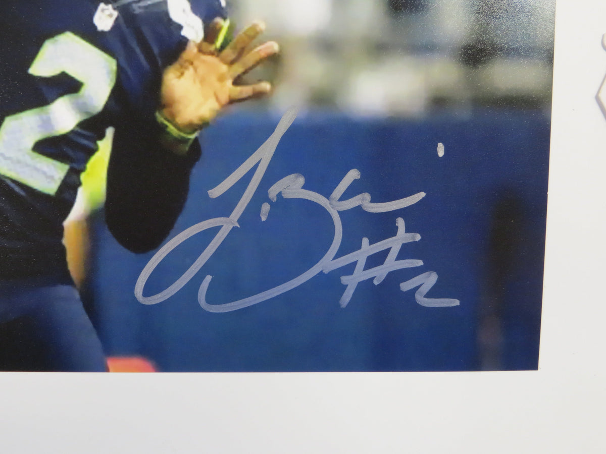 TREVONE BOYKIN SEATTLE SEAHAWKS SIGNED 8x10 PHOTO Passing TCU BAS