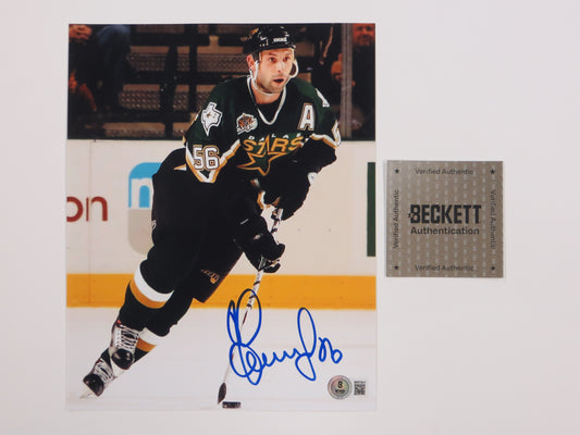 SERGEI ZUBOV DALLAS STARS SIGNED On Ice PHOTO Soviet Union RUSSIA BAS