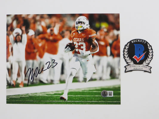 JAYDON BLUE Texas Longhorns Burnt Orange Jersey SIGNED 8x10 PHOTO BAS COA