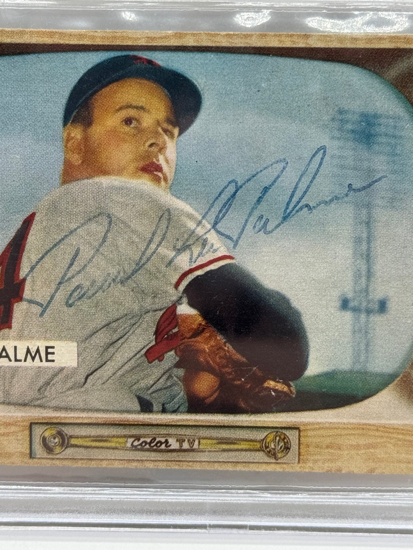 1955 Bowman Paul Lapalme #61 Auto Beckett Authenticated Deceased in 2010