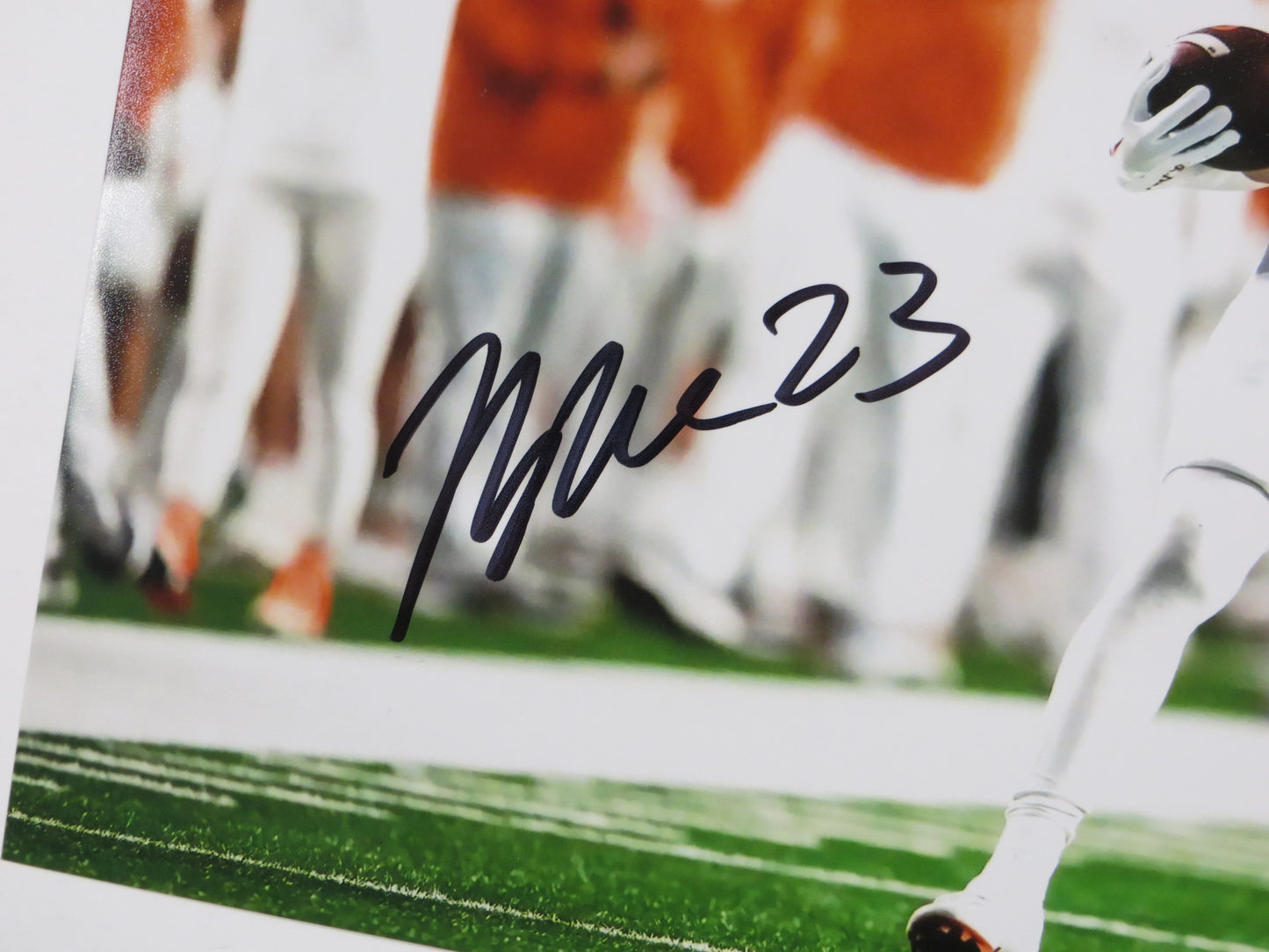 JAYDON BLUE Texas Longhorns Burnt Orange Jersey SIGNED 8x10 PHOTO BAS COA