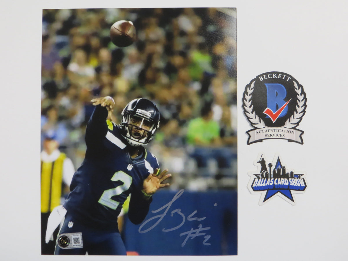 TREVONE BOYKIN SEATTLE SEAHAWKS SIGNED 8x10 PHOTO Passing TCU BAS