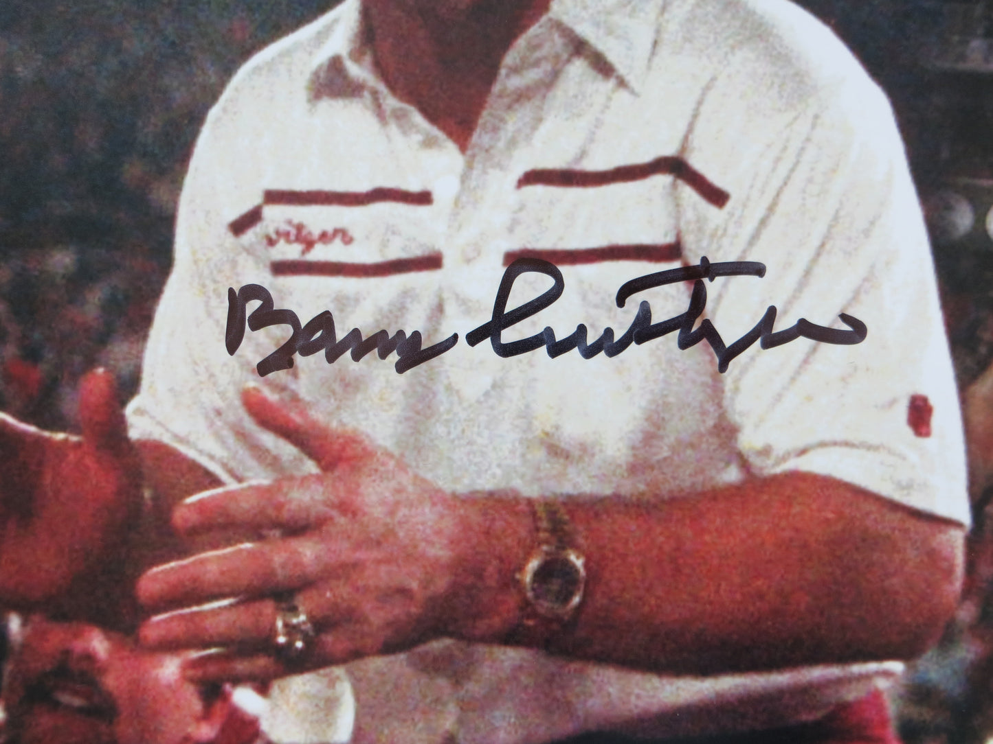 BARRY SWITZER BOB STOOPS OKLAHOMA OU SOONERS SIGNED COACHES 16x20 Champs BAS
