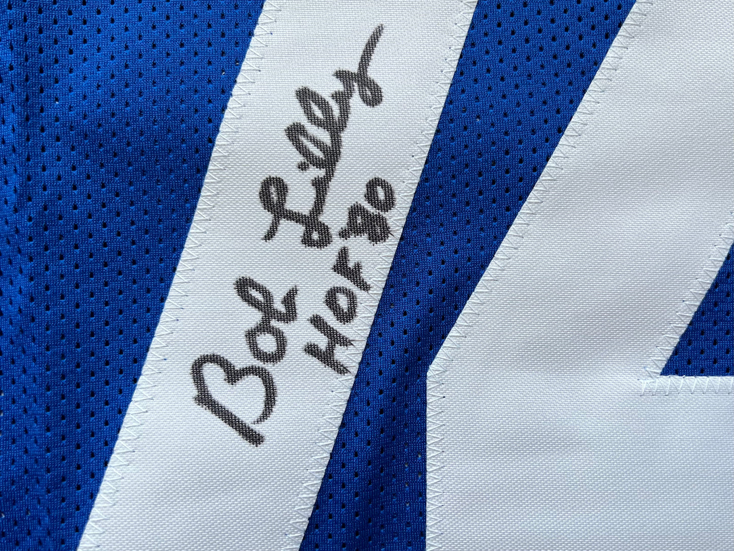 BOB LILLY SIGNED BLUE JERSEY Size 3XL Dallas Cowboys w/HOF 80 BAS COA