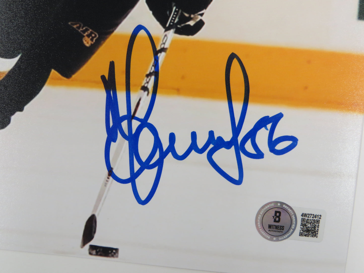SERGEI ZUBOV DALLAS STARS SIGNED On Ice PHOTO Soviet Union RUSSIA BAS