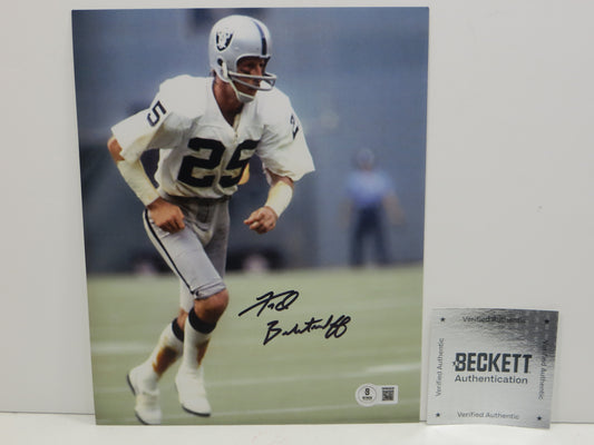 FRED BILETNIKOFF OAKLAND RAIDERS SIGNED 8X10 PHOTO BAS