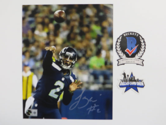 TREVONE BOYKIN SEATTLE SEAHAWKS SIGNED 8x10 PHOTO Passing TCU BAS