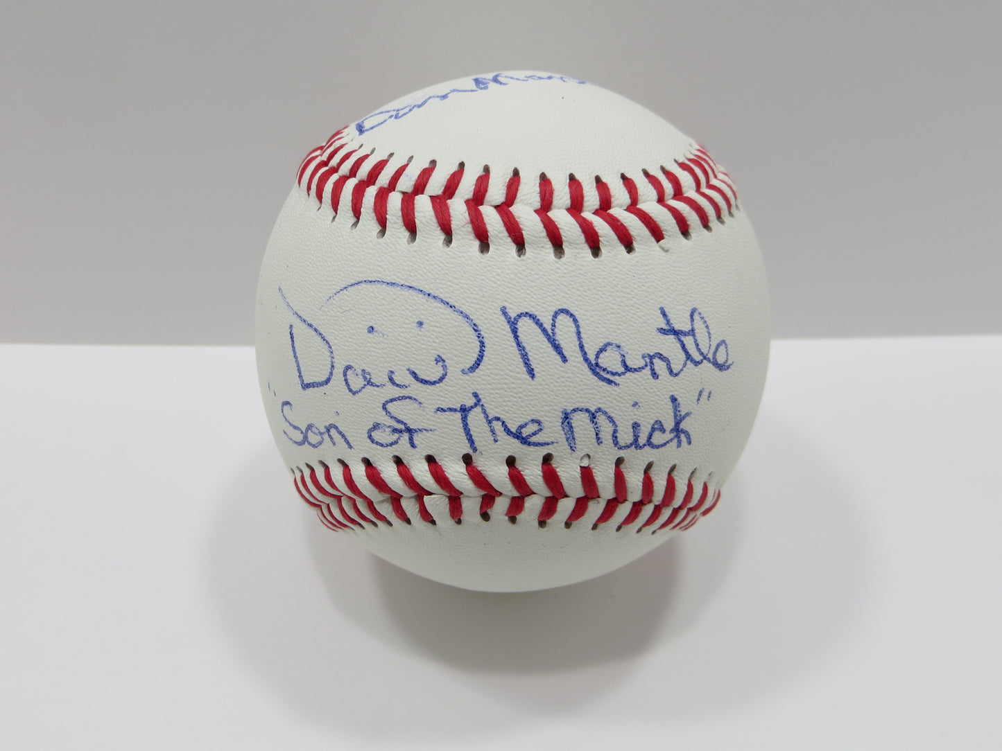 DAVID & DAN MANTLE SONS of MICKEY SIGNED BASEBALL w/Son of the Mick Yankees JSA