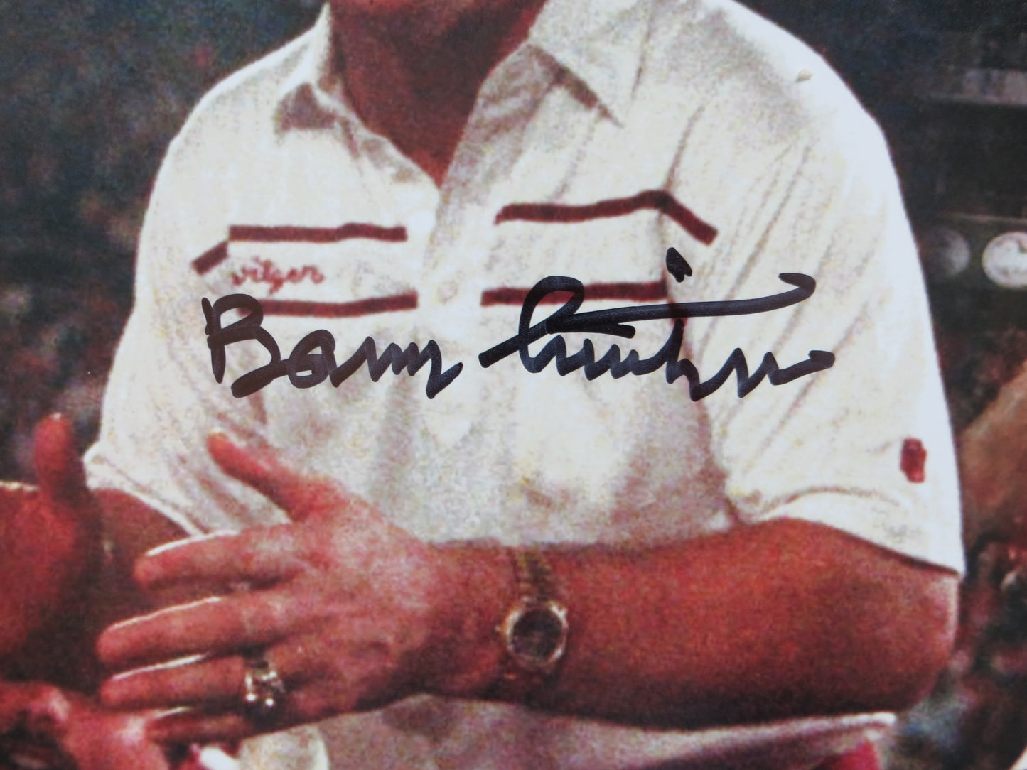 BARRY SWITZER BOB STOOPS OKLAHOMA OU SOONERS SIGNED COACHES 16x20 Champs BAS