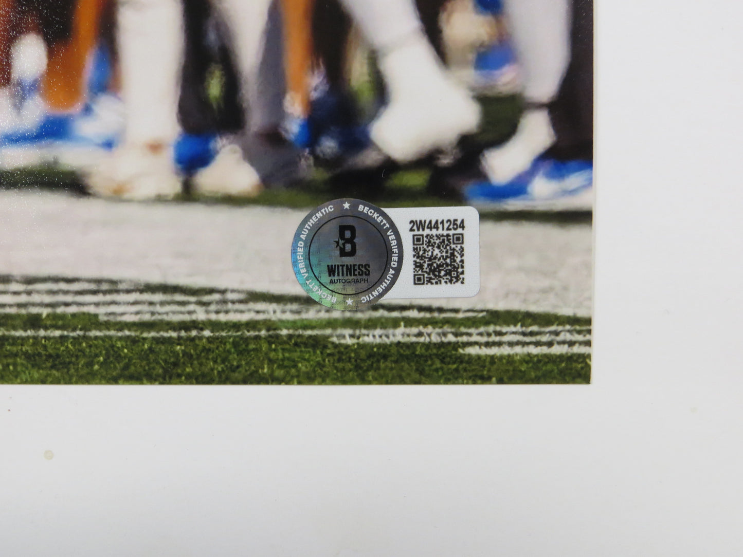 JAYDON BLUE Texas Longhorns SIGNED Sideline 8x10 PHOTO Dallas Cowboys BAS COA
