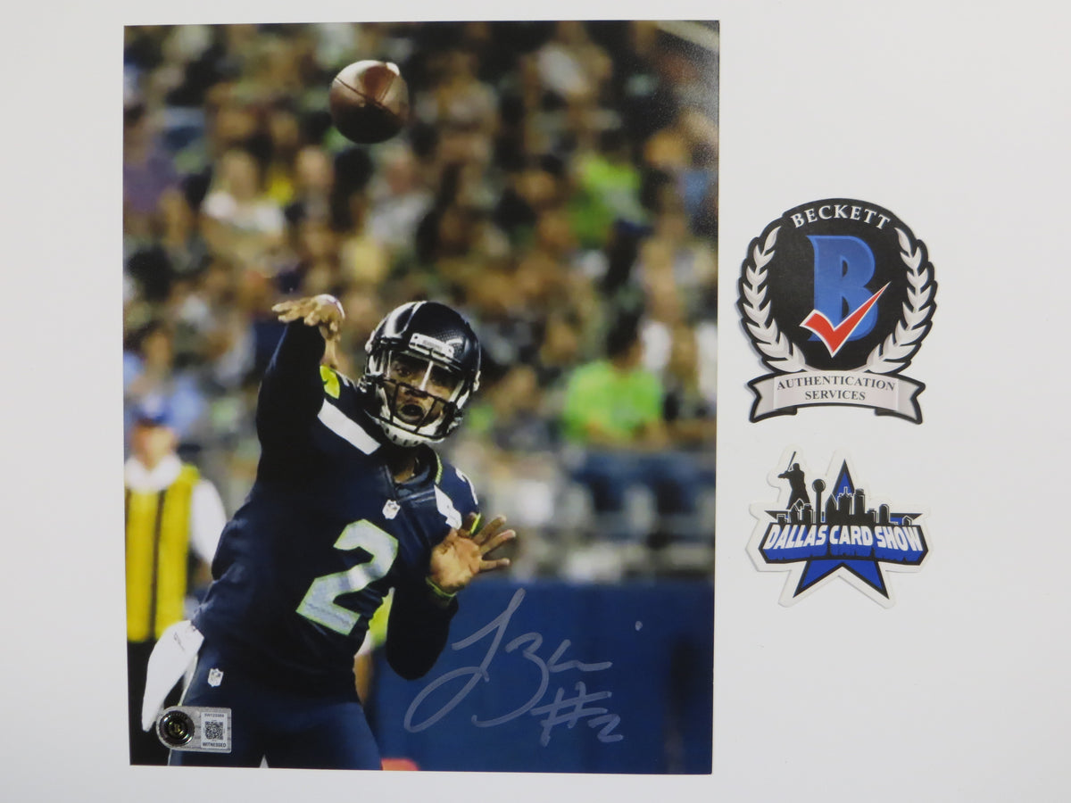 TREVONE BOYKIN SEATTLE SEAHAWKS SIGNED 8x10 PHOTO Passing TCU BAS