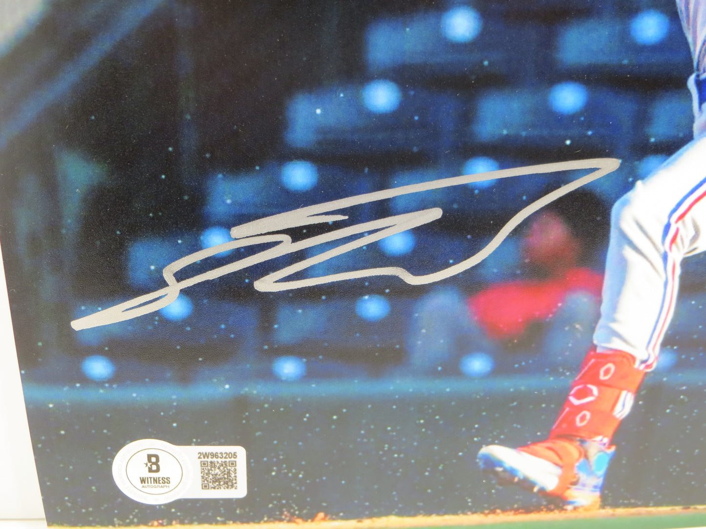 SEBASTIAN WALCOTT TEXAS RANGERS SIGNED 8X10 PHOTO BAS COA