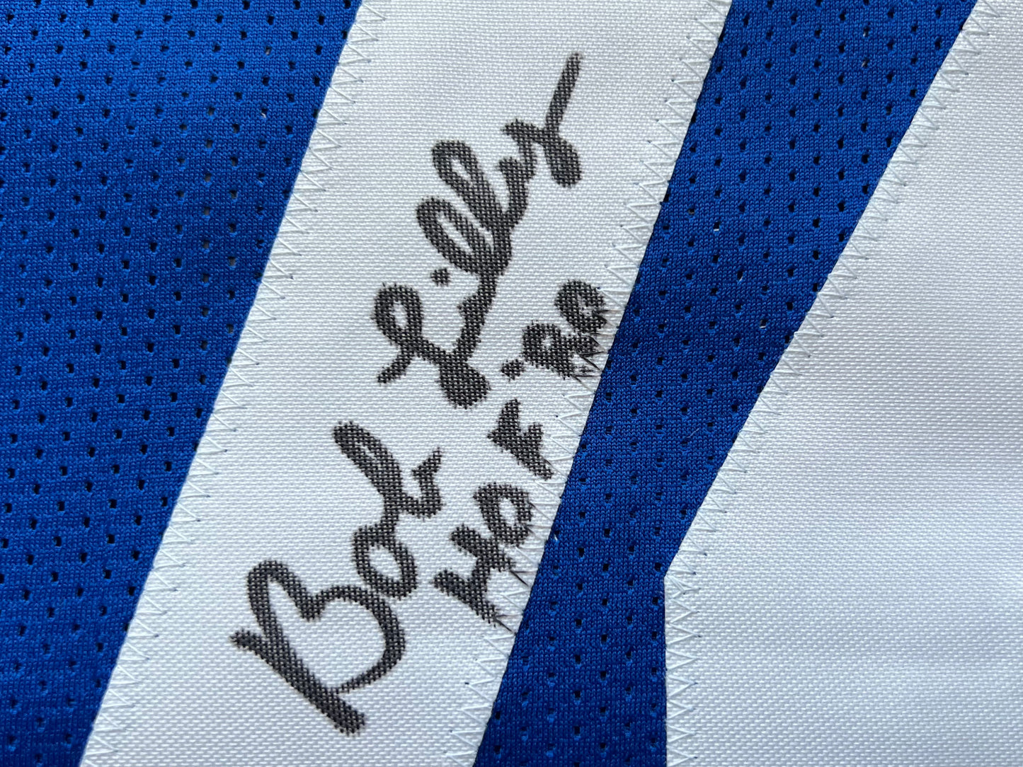 BOB LILLY SIGNED BLUE JERSEY Size 3XL Dallas Cowboys w/HOF 80 BAS COA