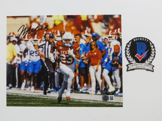 JAYDON BLUE Texas Longhorns SIGNED Sideline 8x10 PHOTO Dallas Cowboys BAS COA