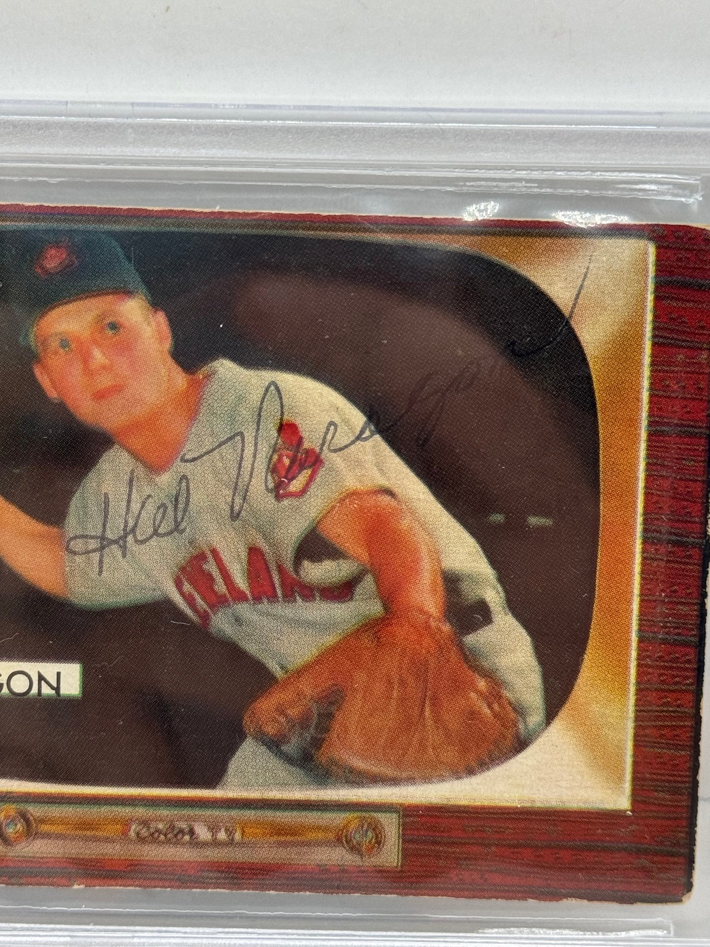 1955 Bowman Hal Naragon #129 Auto Beckett Authentic Deceased in 2019