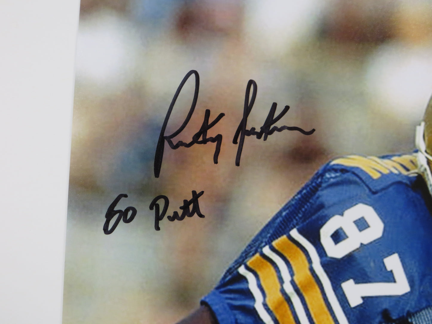 RICKEY JACKSON PITT PANTHERS SIGNED 8x10 PHOTO New Orleans Saints w/Go Pitt BAS