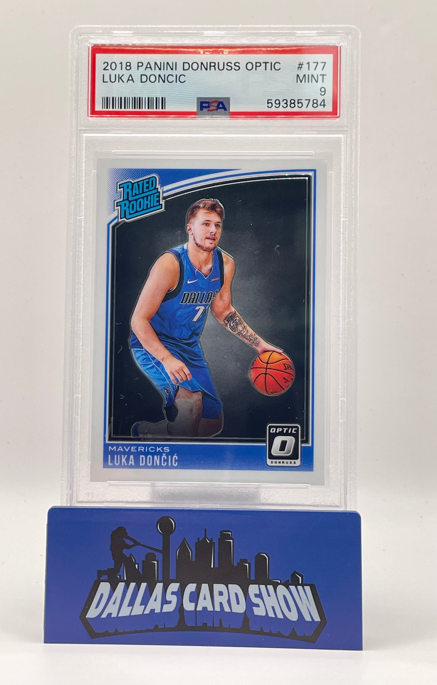 2018 Panini Donruss Optic #177 Luka Doncic Rated Rookie RC PSA 9