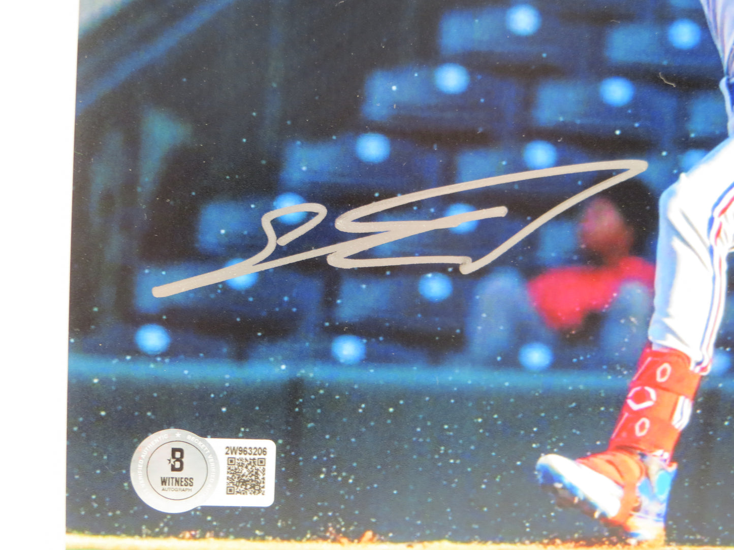 SEBASTIAN WALCOTT TEXAS RANGERS SIGNED 8X10 PHOTO BAS COA