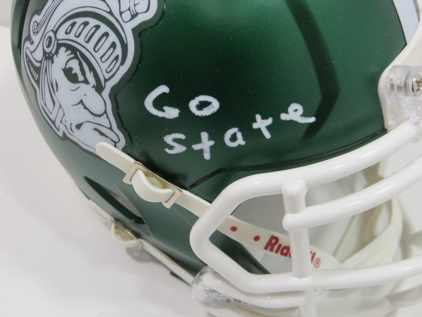 BILLY JOE DUPREE SIGNED MICHIGAN STATE SPARTANS Mini Helmet w/Go State JSA COA