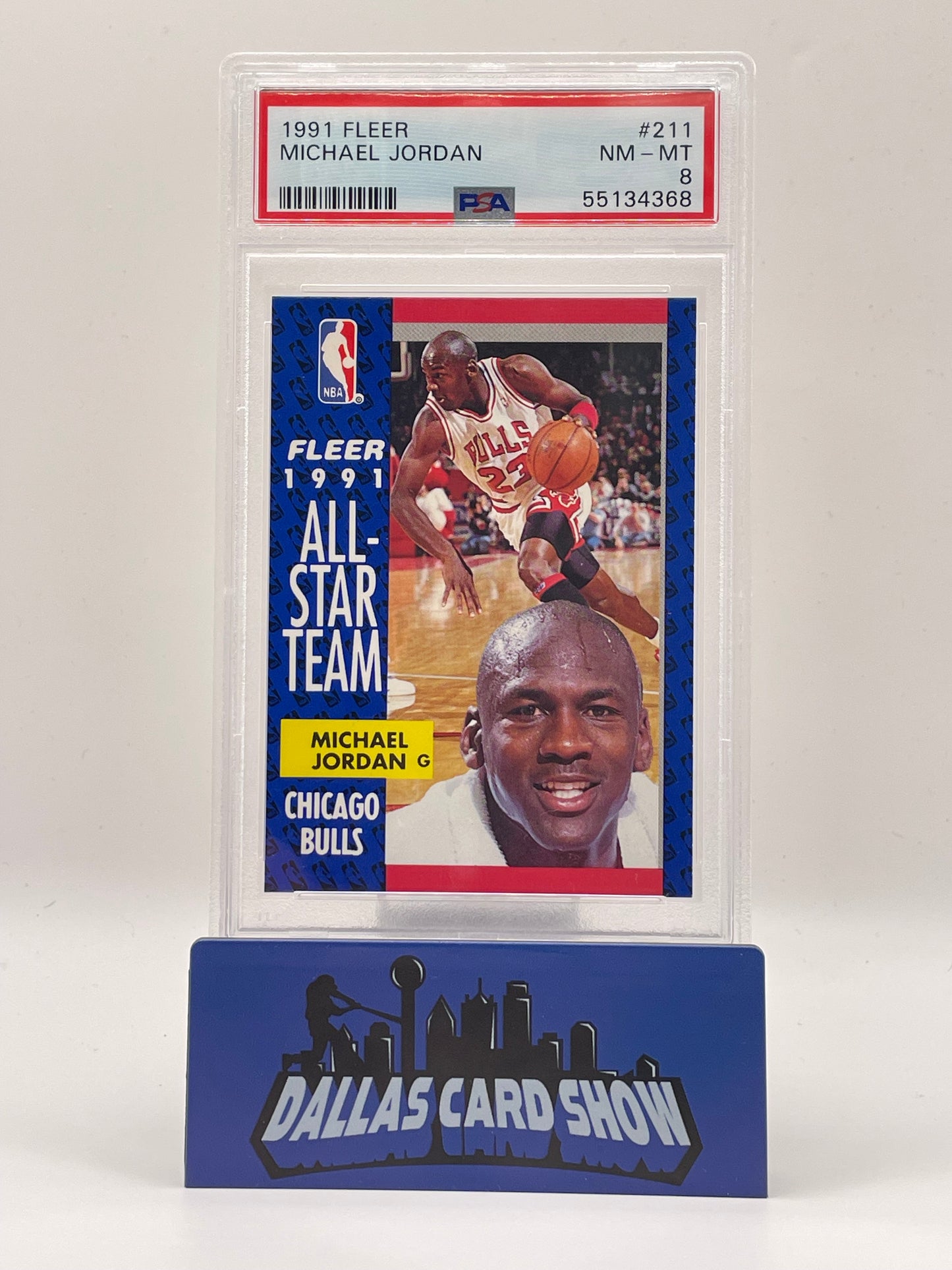 1991 Fleer #211 Michael Jordan PSA 8