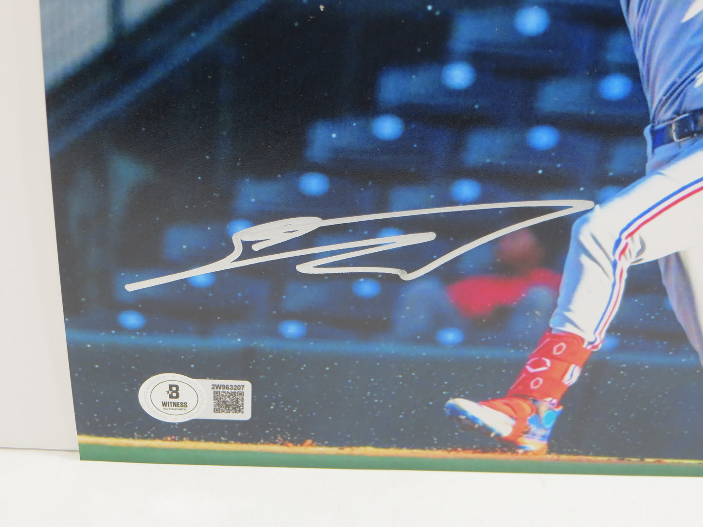 SEBASTIAN WALCOTT TEXAS RANGERS SIGNED 8X10 PHOTO BAS COA