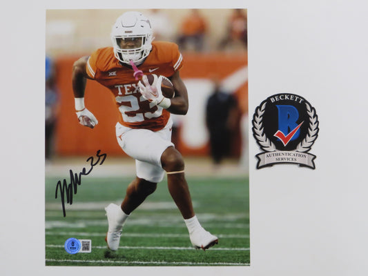 JAYDON BLUE Texas Longhorns SIGNED Open Field 8x10 PHOTO Dallas Cowboys BAS COA